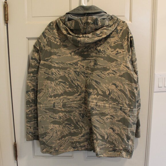 Air Force Tiger Stripe Parka All Purpose Environmental Camoflage Apecs Sz Large - Picture 7 of 16